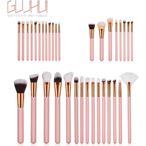 8/15pcs Eye Makeup Brush Set Artificial Fiber Eye Shadow Foundation Powder Eyelash Make Up Brush Cosmetic Beauty Tool Kit