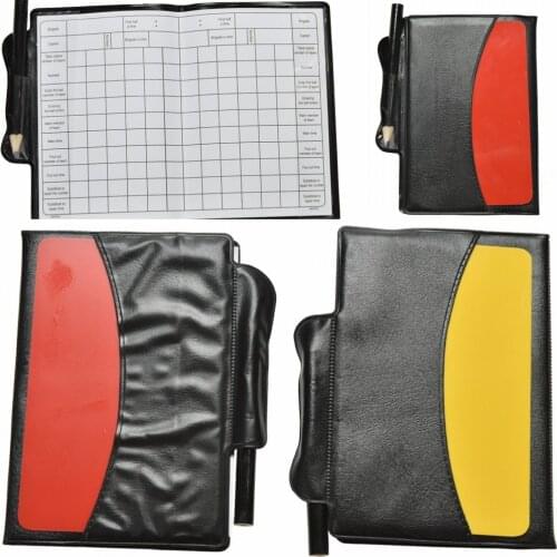 2019 New Soccer Referee Red Yellow Card Pencil Sports Notebook Personalized Sport Match Soccer Sheet Set Note Notebook