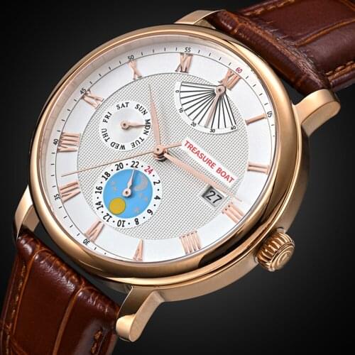 Business Mens Automatic Watches MIYOTA 9110 Self Winding Mechanical Wristwatch Gold Calendar Sapphire 50M Waterproof Clock 2020