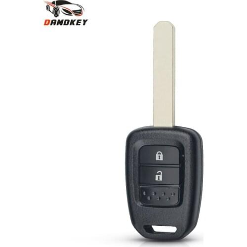 Dandkey Replacement Case Fob 2 Buttons For Honda Accord Civic City XRV CRV Vezel Uncut Key Shell Blanks Car Remote Key Blade
