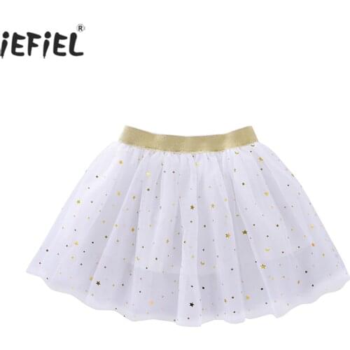 Toddler Kids Baby Girls Tutu Skirts Princess Sequins Stars Tulle Glitter Party Ball Gown Skirts Baby Girl Ballet Dance Costumes