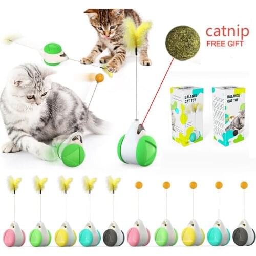 Pet Teasing Interactive Cat Toy Spin Mode with Wheels and Catnip Pet Cat Ball Toy Funny Pet Game Cat Supplies