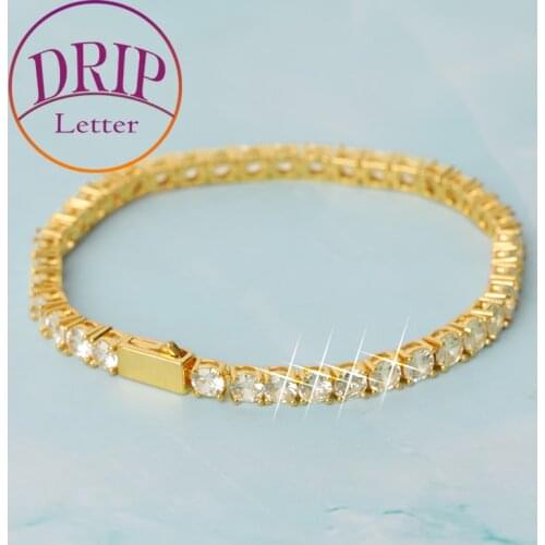 Drip letter Chain Bracelets