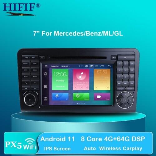 DSP IPS 2 Din 7 Inch Android 10 Car DVD Player For Mercedes/Benz/ML/GL CLASS W164 ML350 ML500 GL320 Canbus Wifi GPS Radio DVR