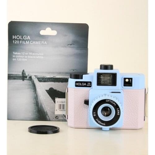 HOLGA 120GCFN Pink/Blue Medium Format Camera Lomography Lomo Kodak Fujifilm