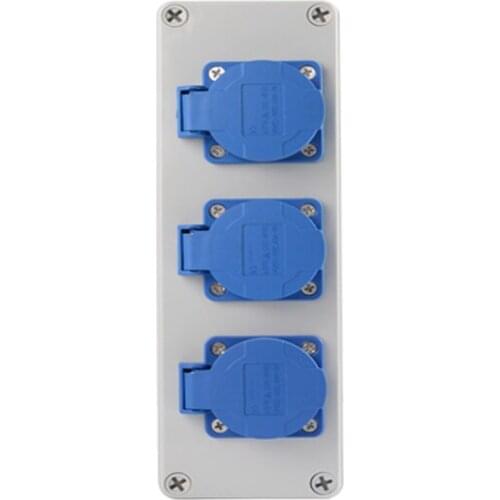 IP54 Outdoor Waterproof Dust-proof Socket Plastic Combination Socket Box Multi-16A Function Socket