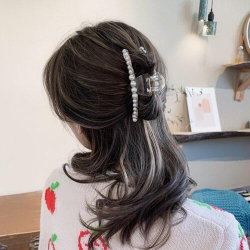 Koreas New High Bright Pearl Hair Jewelry Clamp Hairgrip Hairpins Hair Clip Hair Accessories Ornaments Barrette ACC106