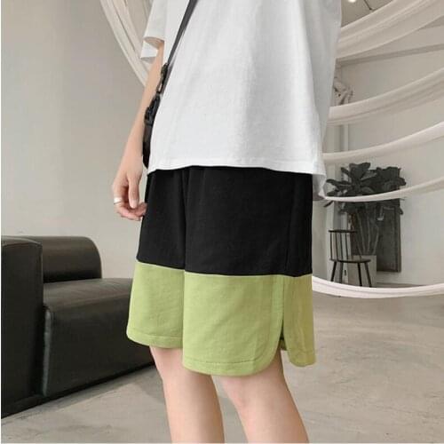 2021 Summer Shorts Men Patchwork Running Sports Workout Shorts Training Gym Shorts