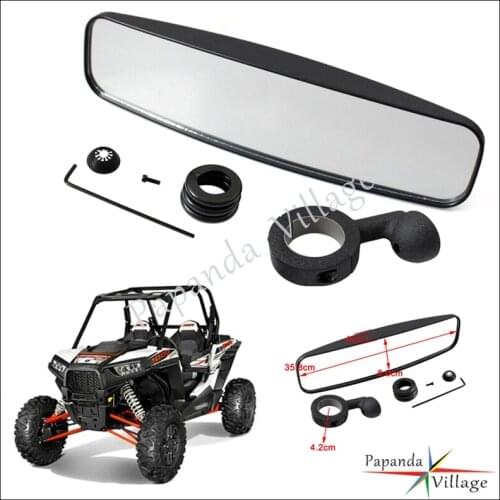 1.75" Roll Cage Clamp Mount Rear View Mirror Center View Mirrors for Honda Pioneer 1000 Yamaha YXZ1000R Polaris Rangers XP1000