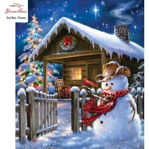 DIY 5D Full Diamonds Embroidery night of christmas Square 3D Diamond Painting Cross Stitch Kits Diamond Mosaic Home Decoration