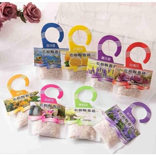 Natural Fragrances Hanging Spices Bag Wardrobe Deodorizing Paper Fresheners Bag Aromatherapy Cabinet Hot Sachets Sale Air Z3E5
