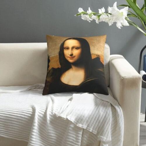 Leonardo Da Vinci,The Isleworth Mona Lisa pillowcase printed cushion cover sofa waist pillow pillow cover