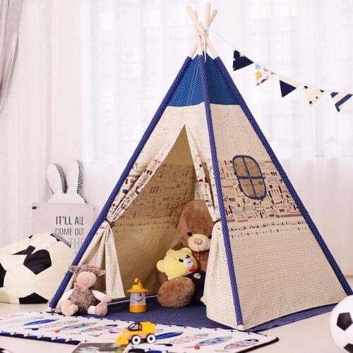 1.4M Kids Tent Play House Portable Tent for Children Indoor Baby Indian Teepee Outdoor Camping Tents Girl Princess Castle Gift