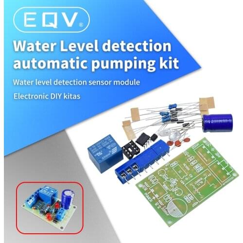 NE555 Water Level Switch Controller Kit Water Level Sensor Automatic Pumping Module DIY Student Electronic Principles Training