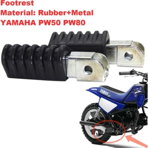 Motorcycle Left & Right Footrest Foot Rest Pedal Pegs for Yamaha PW50 PW80 Dirt Pit Bike Motorbike ATV Quad D30