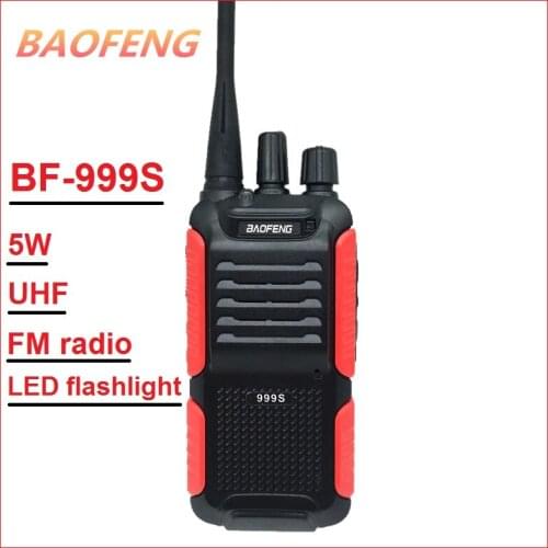 BAOFENG BF-999S 5W Walkie Talkie Updated of BF-888S Ham CB Radio Station UHF Radio Transceiver