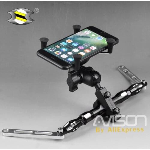 For GSXR 600/750 GSXR600 GSXR750 GSX-R 1000 GSX1300R HAYABUSA Motorcycle GPS Navigation Bracket Adjustable