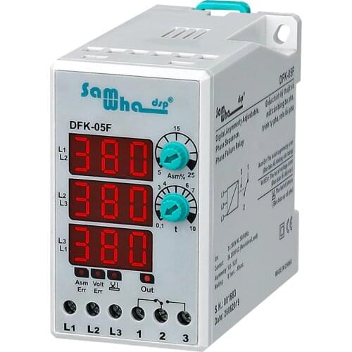 Three Phase Asymmetry Adjustable Phase Sequence, Phase Failure Digital Relay
