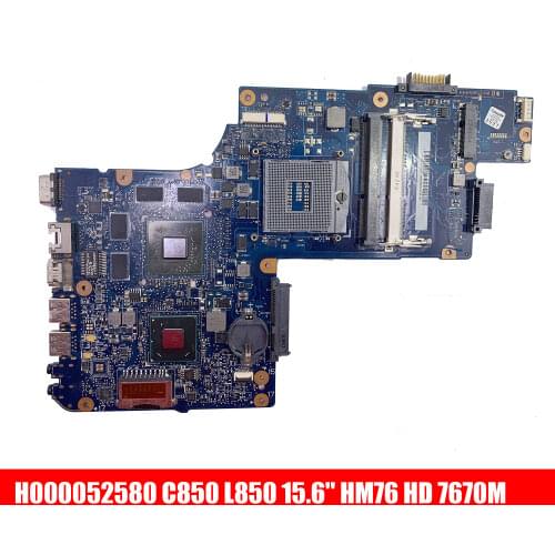 SHELI For Motherboard To replace main board H000052580 For Toshiba Satellite C850 L850 15.6'' HM76 HD 7670M