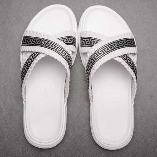 Slippers men chinelos slides beach flip flops casual summer 2020 brand mens handmade sandals High Quality sandalias playa hombre