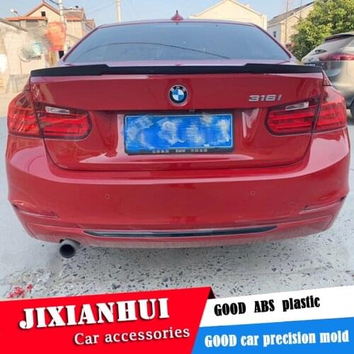 For F30 F35 Spoiler 2012-2017 BMW 3 series 320i 320li 325li 328i Spoiler M ABS plastic Material Car Rear Wing Color Rear Spoiler
