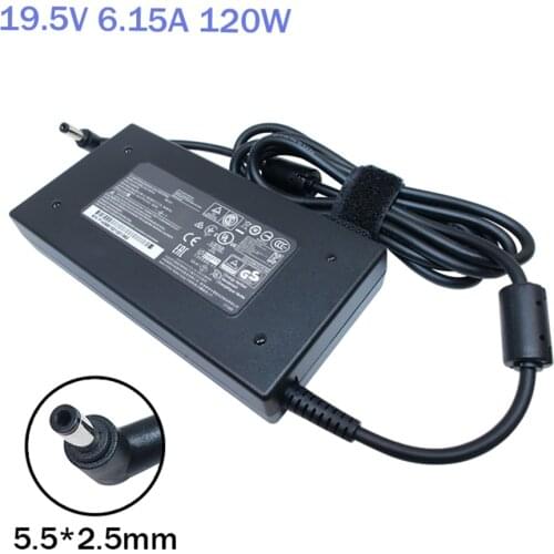 Slim 19.5V 6.15A laptop charger ac adapter for MSI FX620DX GE60 2OE 2PE 2PG Apache MS-16GA MS-16GC MS-16GF GE60H ADP-120MH D