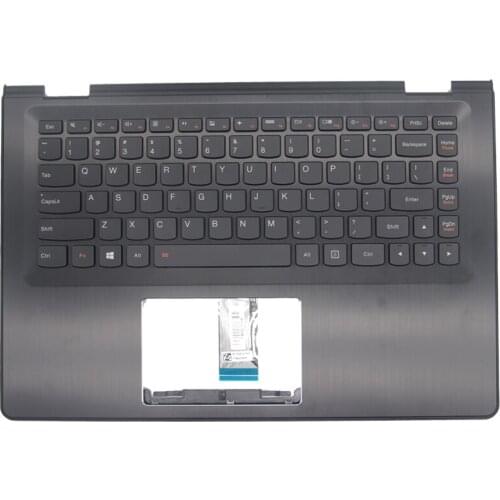 High quality 5CB0J34044 for Lenovo Flex 3-1470 YOGA 500-14ISK Laptop keyboard plamrest assmebly US Layout with backlit tested