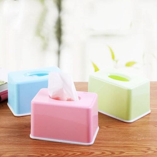 Zeegle Candy Color Plastic Tissue Box Toilet Seat Type Paper Canister Living Room Napkin Holder For Home Decorations