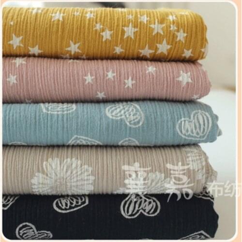 100x125cm Cotton Floral Fabric Patchwork Breathable Cloth By Meters for Quilting Baby Bedding Blanket Sewing Cloth