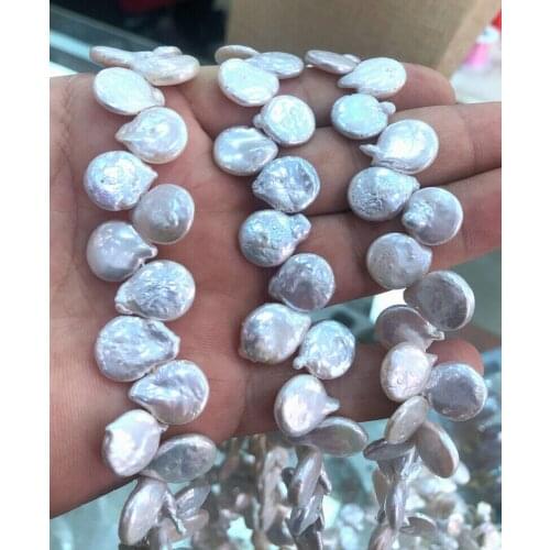 13x18mm Natural Teardrop Genuine White Freshwater Pearl Bead Jewelry Making 15"
