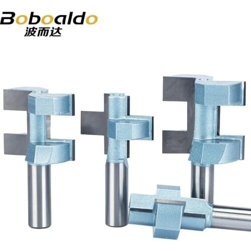 2pc/set 1/2 Shank Router Bits For Wood Woodworking Tool Semicircle Mortise Stitching Knife Floor T mortis CNC Cutter