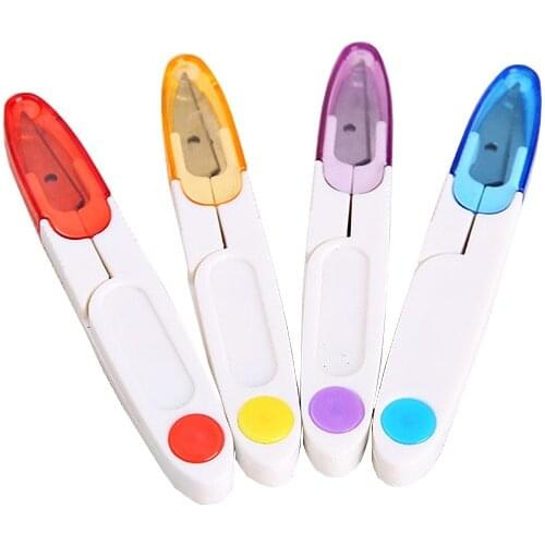 2pcs New Plastic Handle Sewing Snip Thread Tailors Cutter Scissors Hot Sale