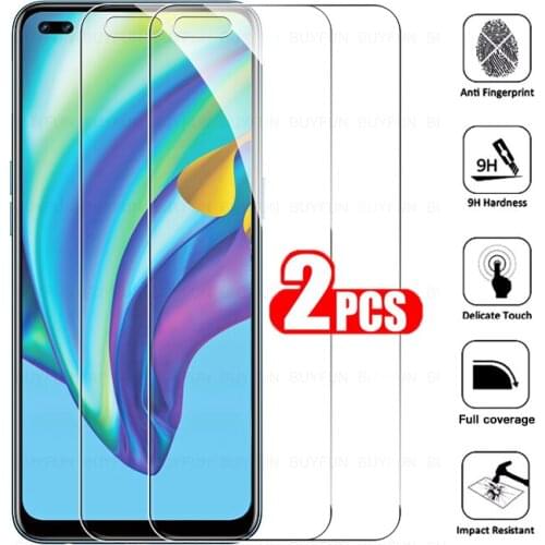 2Pcs glass for oppo reno 4 lite screen protector for oppo reno 4Z light anti-blue ray full cover tempered potective glass