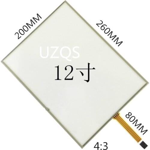 12.1-inch touch screen ticket machines IPC medical equipment 4: 3 four-wire resistive touch screen(260X200)