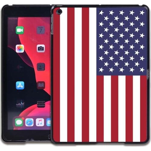 Tablet Case Fit Apple IPad(2017/2018/2019)/IPad 2/3/4/Mini 1/2/3/4/5/Air(1/2/3)/Pro(9.7/10.5)/Pro 11(2018/2020) Flag Cover Case