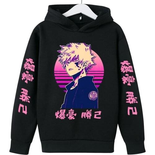 Boku No Hero Academia Kids Baby Boys Hoodies Clothes Children Autumn My Hero Academia Sweatshirt Tops Girls Pullover Sweatshirts