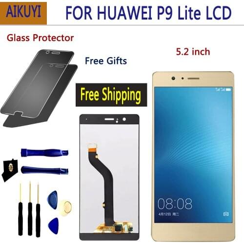 For Huawei P9 Lite VNS-L21 VNS-L22 VNS-L23 VNS-L31 VNS-L53 LCD Display + Touch screen Digitizer Assembly Replacement With Frame
