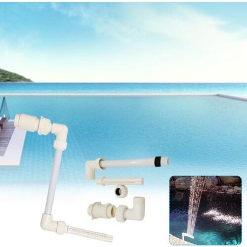 Home Swimming Pool Easy Install Waterfall Fountain Kit PVC Feature Water Spay Pools Spa Decorations Swimming Pool Accessories