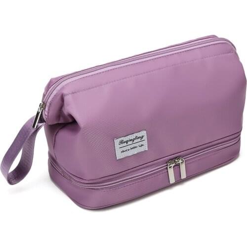 Travel Double-layer cosmetic bag Unisex Toiletry Storage Organizer Wash pouch Multifunction Waterproof Make Up Cases Makeup Bags