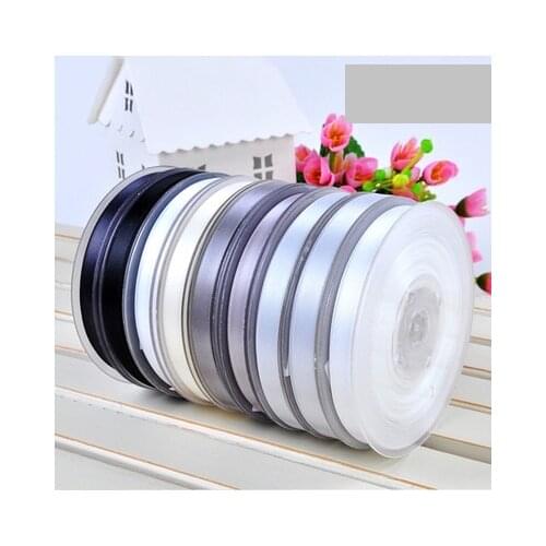 Pick Sizes 2 3 5 6 9 13 16 19 22 25 28 32 38 50 57 63 75 89 100 MM Width 100% polyester solid color Double Face Satin Ribbon