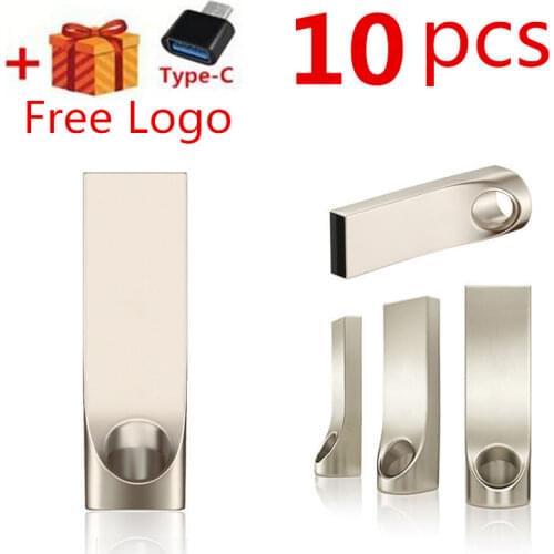 Exuanck wholesales 100pcs / lot custom laser logo Cool Waterproof Metal USB 2.0 Memory Stick Flash pen Drive 16GB 8GB 32GB 4GB