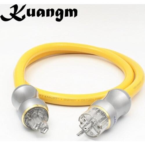 Kuangm HIFI Audio Hi-End 19mm OFC US/EU/AU power plug AC power cords DIY Amp CD DVD player Speaker Audio power cable