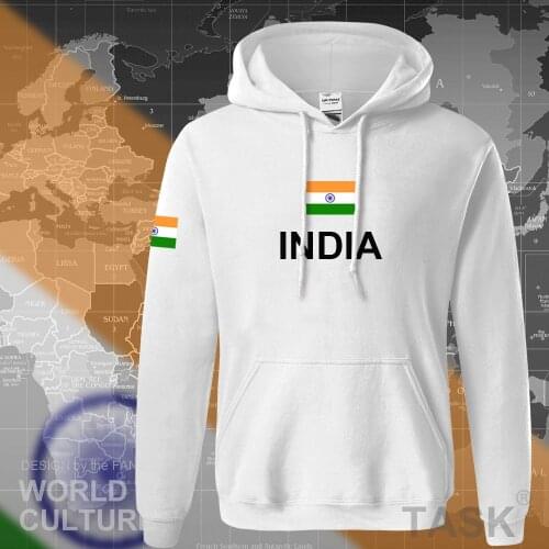 India hoodies men sweatshirt sweat new hip hop streetwear clothing jerseyes footballer tracksuit nation Indian flag IN fleece