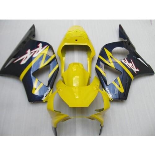 Injection mold Fairing kit for HONDA CBR900RR 954 02 03 CBR 900RR 2002 2003 ABS Yellow blue Fairings bodywork+gifts HH02