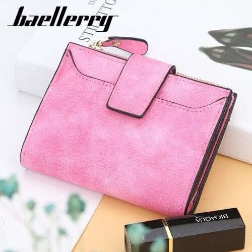 2021 Leather Women Wallet Hasp Small and Slim Coin Pocket Purse Women Wallets Cards Holders Luxury Brand Wallets Designer Purse