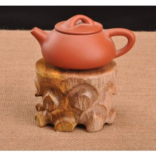 Red wood crafts jade seal the base wood Kistler small bonsai small ornaments factory direct base