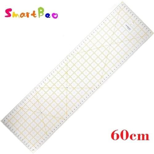 60*16cm Plastic Transparent Patchwork Quilting & Sewing Sandwich Line Ruler 3mm Thick KPR6016