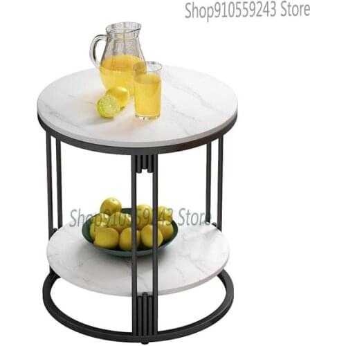 Nordic Small Coffee Table Sofa Side Table Light Luxury Living Room Side Cabinet Marble Corner Table Modern Minimalist Italian Be
