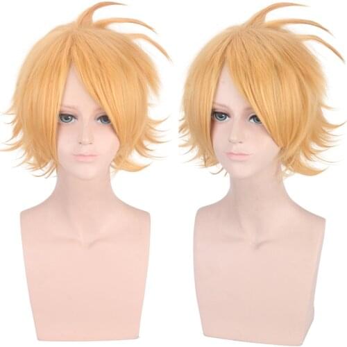 My Hero Academia Cosplay Wig Kaminari Denki Short Synthetic Hair Baku no Hero Cosplay Costume Role Play Hollowen Cos Wig
