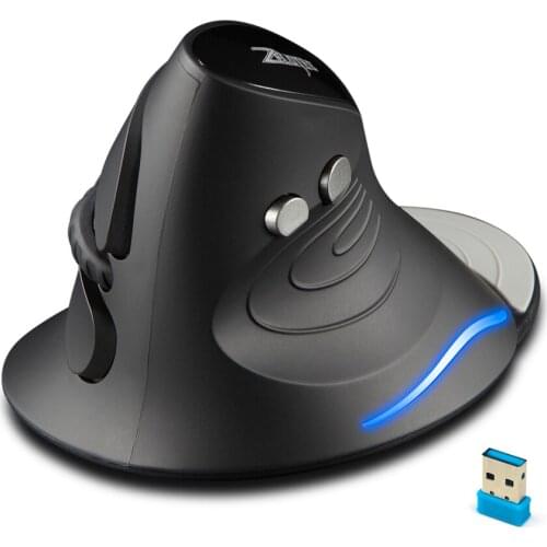 ZELOTES creative wrist hand-held mouse 2.4G vertical vertical ergonomic healthy wireless mouse